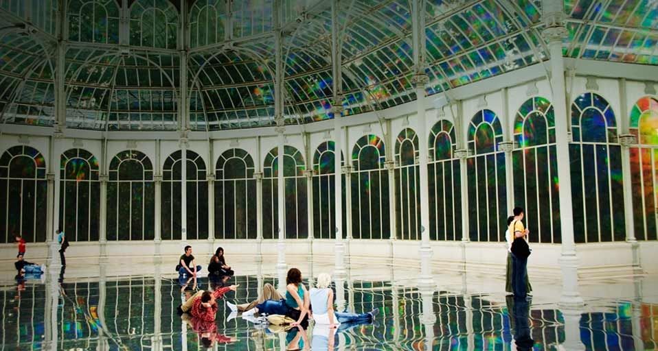 ｢クリスタル宮殿｣スペイン, マドリード, ブエン・レティーロ公園