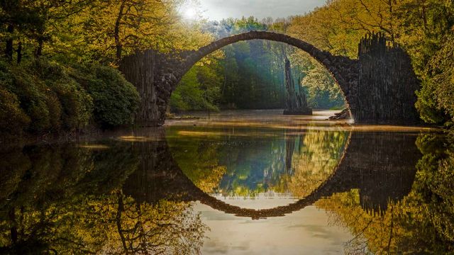 「ラコッツ橋」ドイツ, ザクセン州