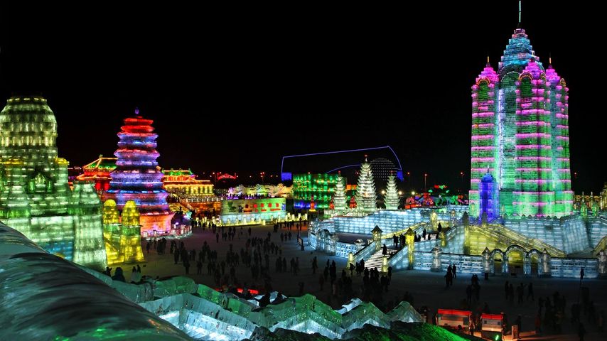 ｢ハルピン氷祭り｣中国, 黒竜江省