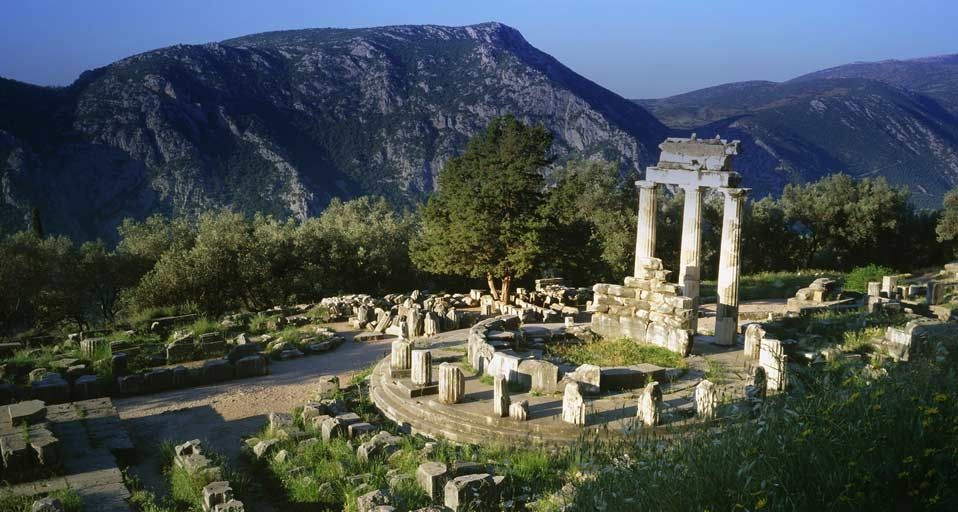 ｢アテナの神殿｣ギリシア, デルポイ