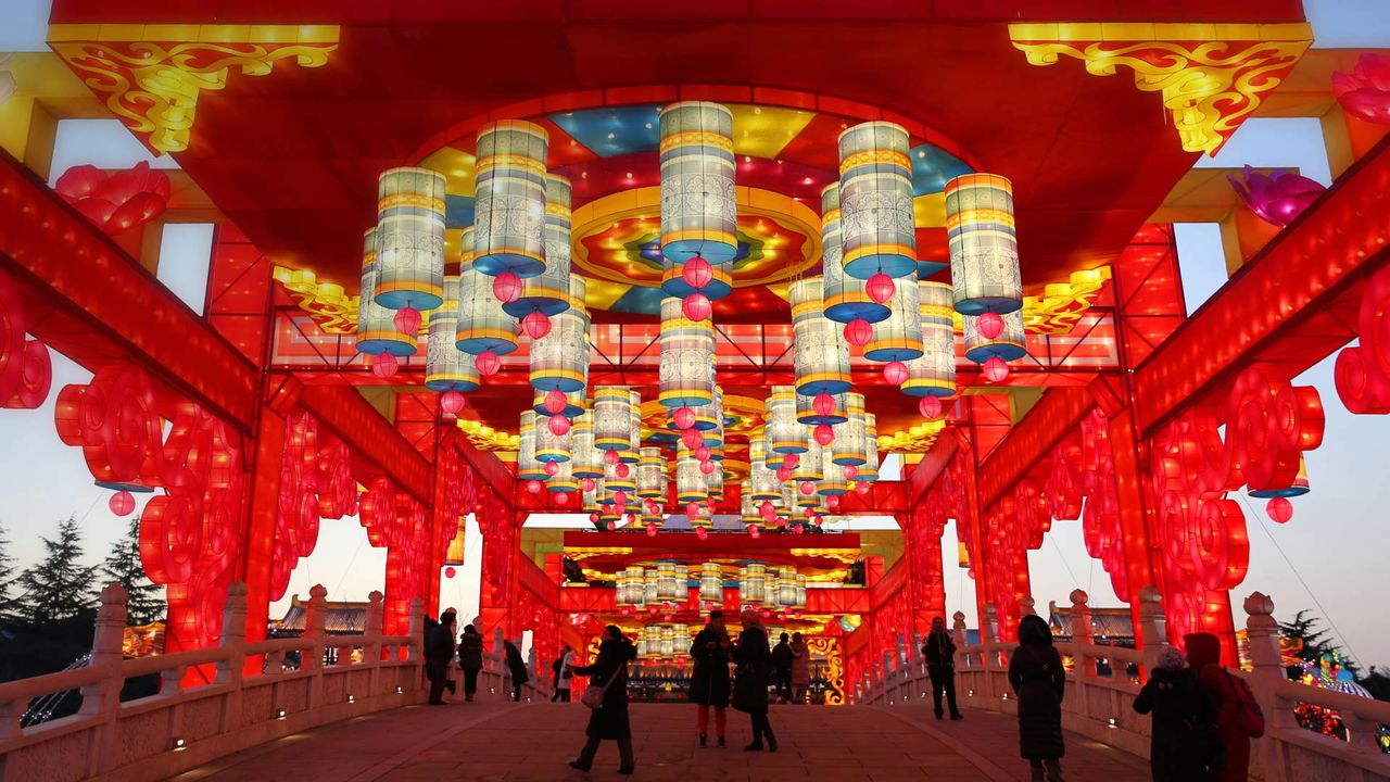 ｢大唐芙蓉園のランタン｣中国, 西安市