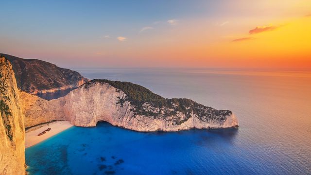 「ナバイオビーチ」ギリシア, ザキントス島