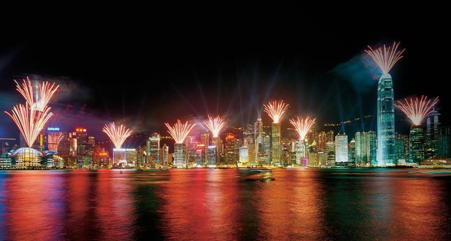 ｢ビクトリア・ハーバーの花火｣中国, 香港