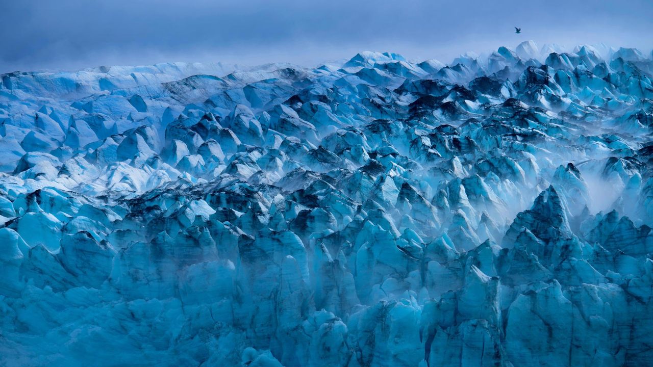 ｢ランプルー氷河｣米国, アラスカ州 