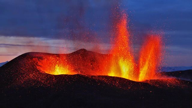 「フィムヴォルズハウルスの噴火」アイスランド
