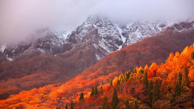 「鍵掛峠と大山」鳥取, 大山町
