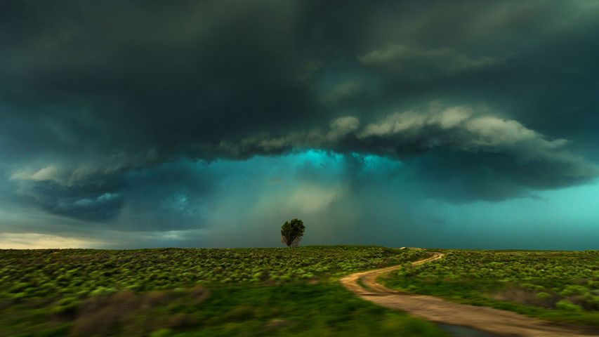 ｢ラマー上空の雷雨｣米国コロラド州 
