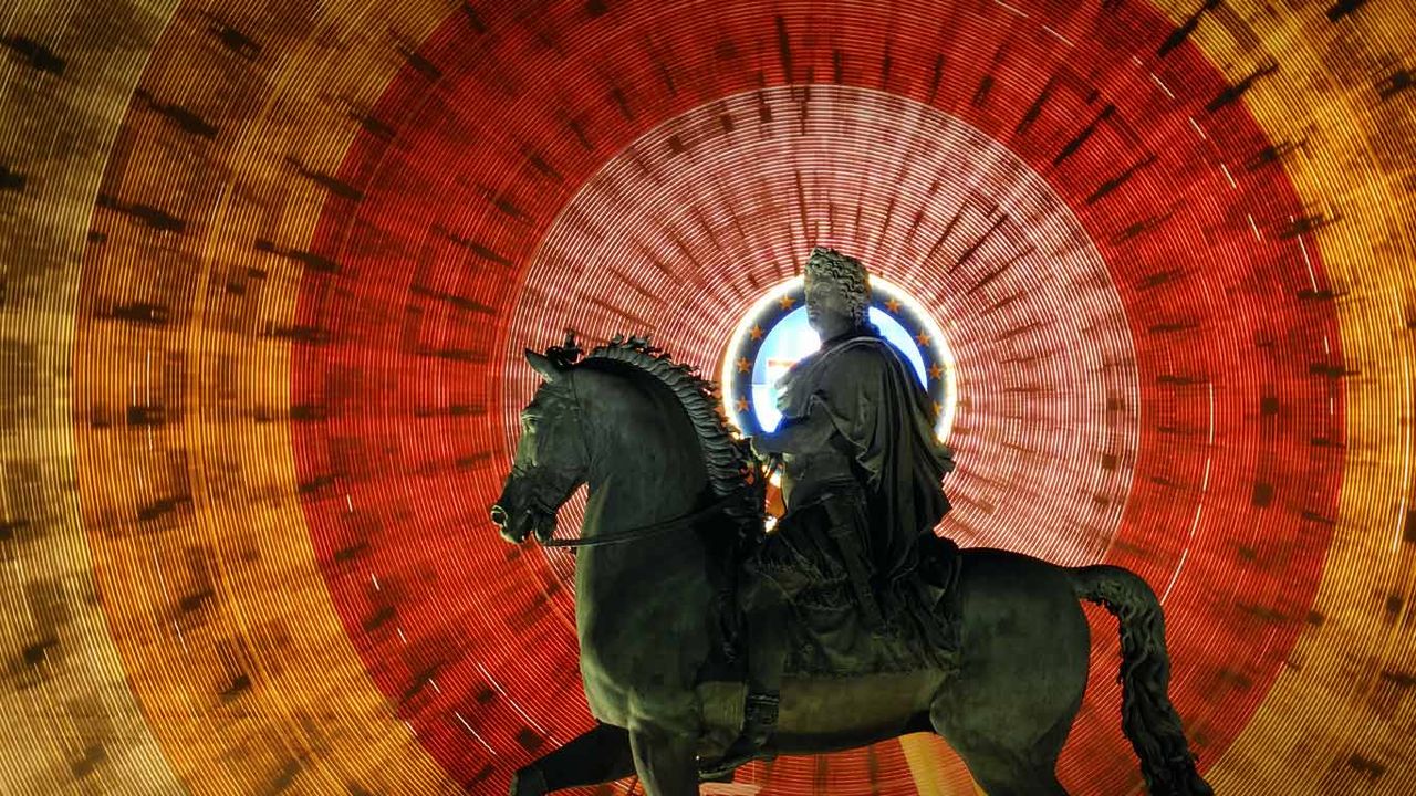 ｢ルイ14世騎馬像｣フランス, リヨン