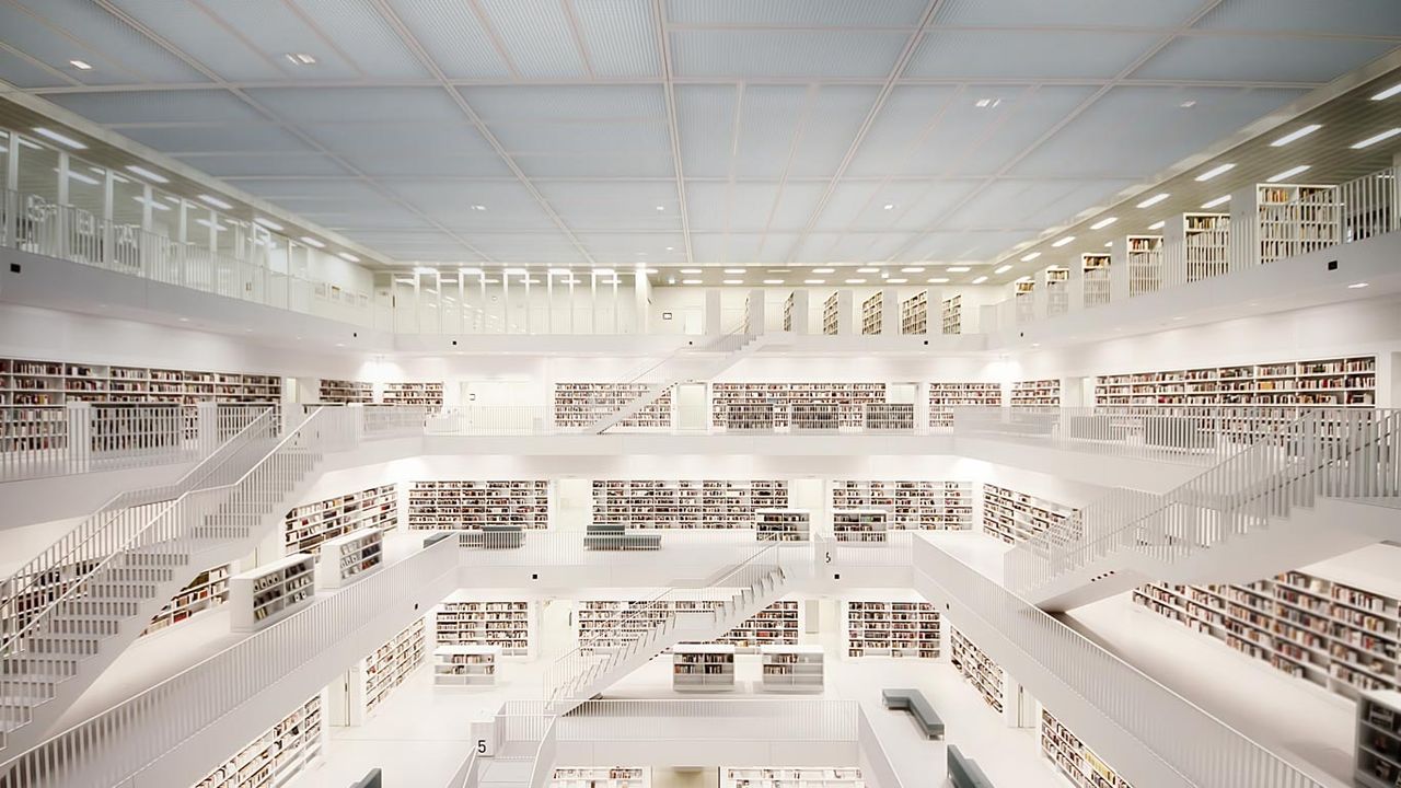 ｢シュトゥットガルト市立図書館｣ドイツ, シュトゥットガルト