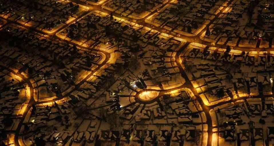 ｢雪の郊外住宅地｣カナダ, トロント