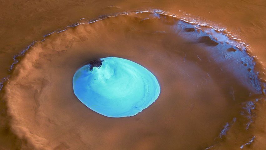 ｢氷のクレーター｣火星, ボレアレス平原 