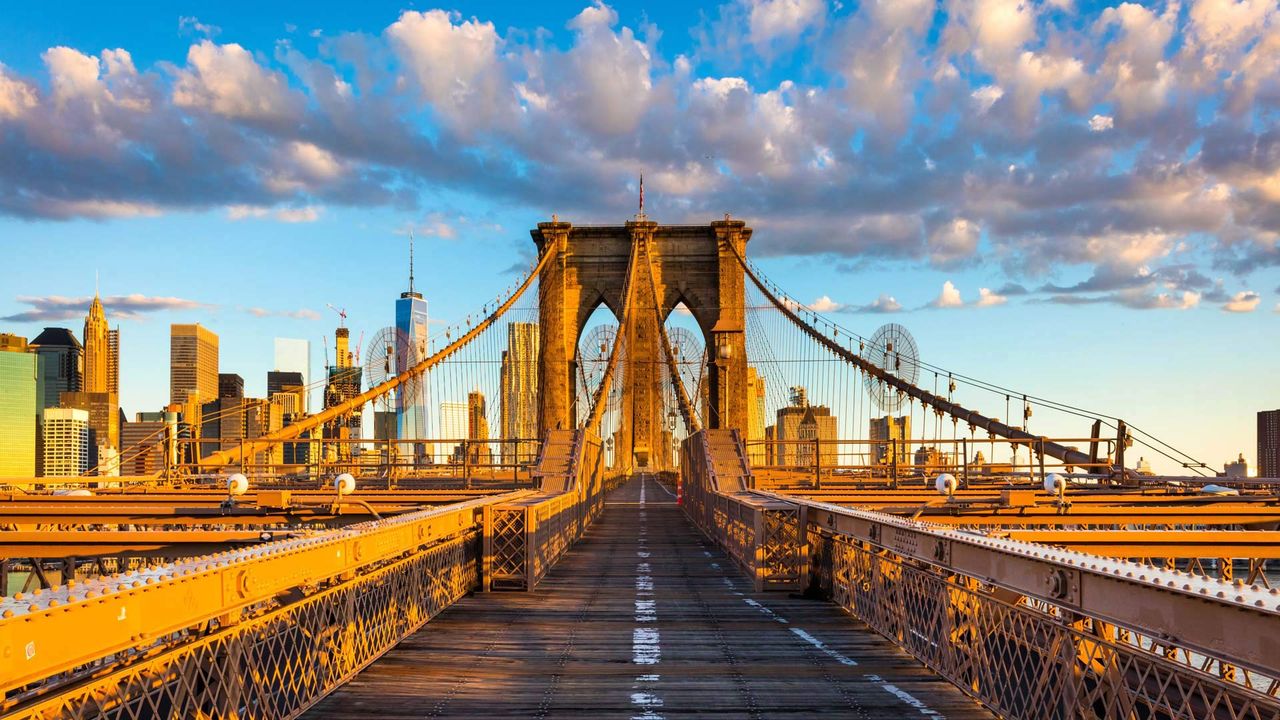 ブルックリン橋｣米国ニューヨーク市 ・ Bing日替わり壁紙