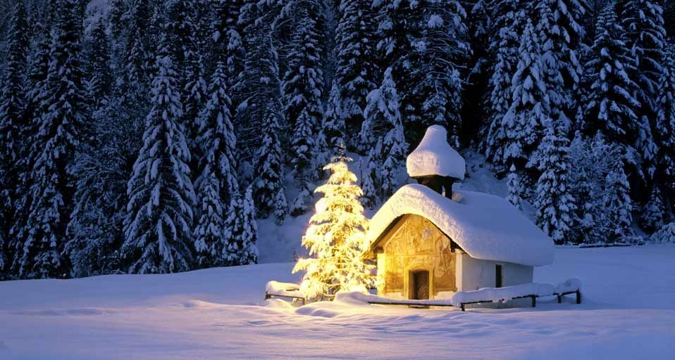 ｢雪の日の風景｣ドイツ, バイエルン地方