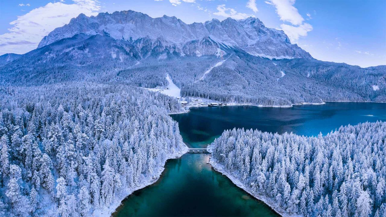 ｢アイプ湖とツークシュピッツェ山｣ドイツ, バイエルン州