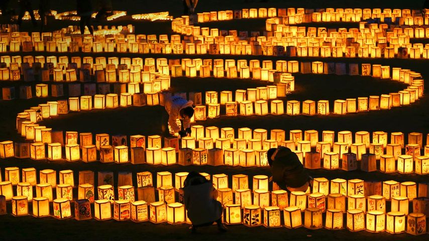 ｢追悼の絵灯篭｣宮城県, 名取市