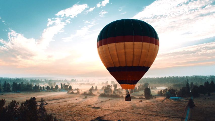 空, 航空機, バルーン, トランスポート, 屋外, 熱気球, hot air ballooning