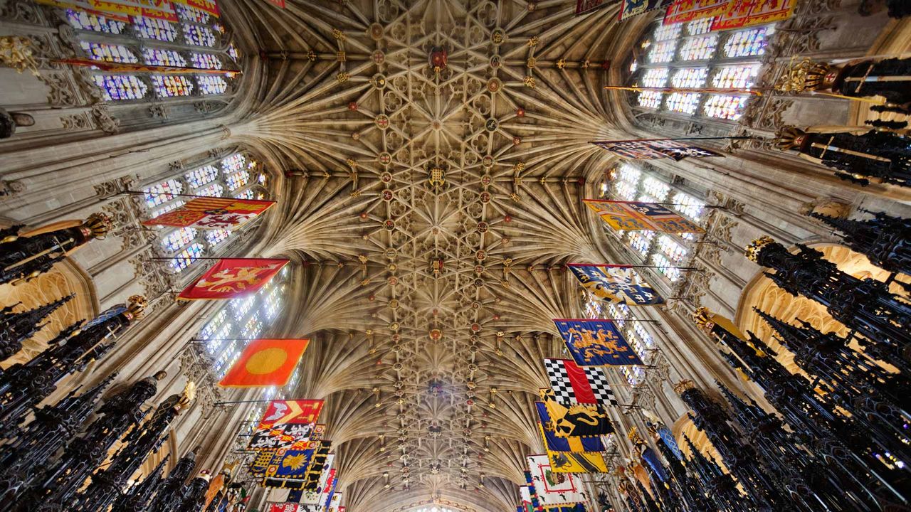 ｢聖ジョージ礼拝堂の天井｣イギリス, バークシャー州, ウィンザー城 