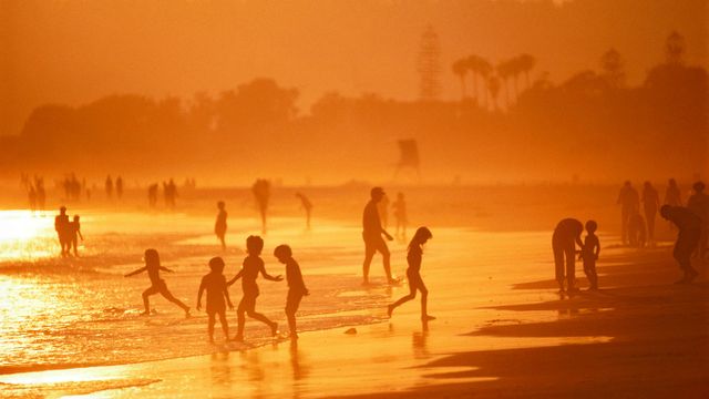 「コロナドの浜辺」アメリカ, カリフォルニア州
