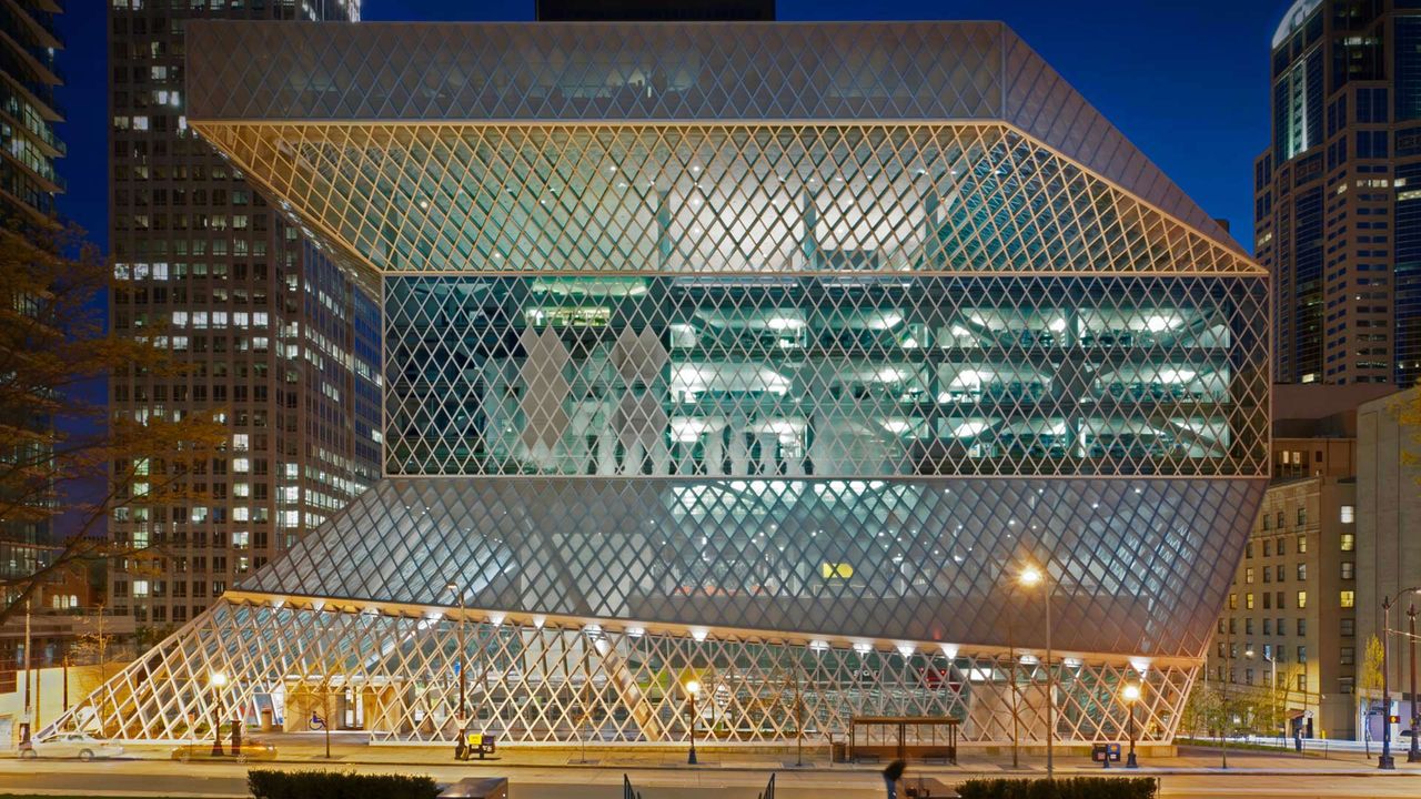 ｢シアトル公立中央図書館｣米国ワシントン州,　シアトル