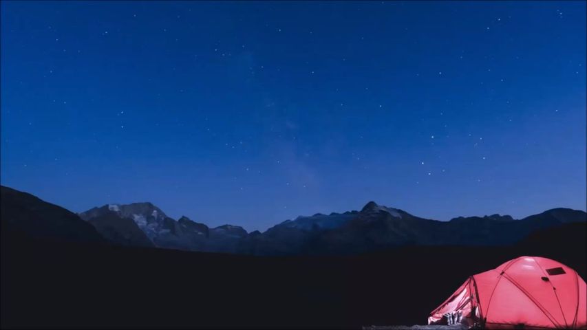 空, camp, 山, 風景, 雪, 自然, 天文学