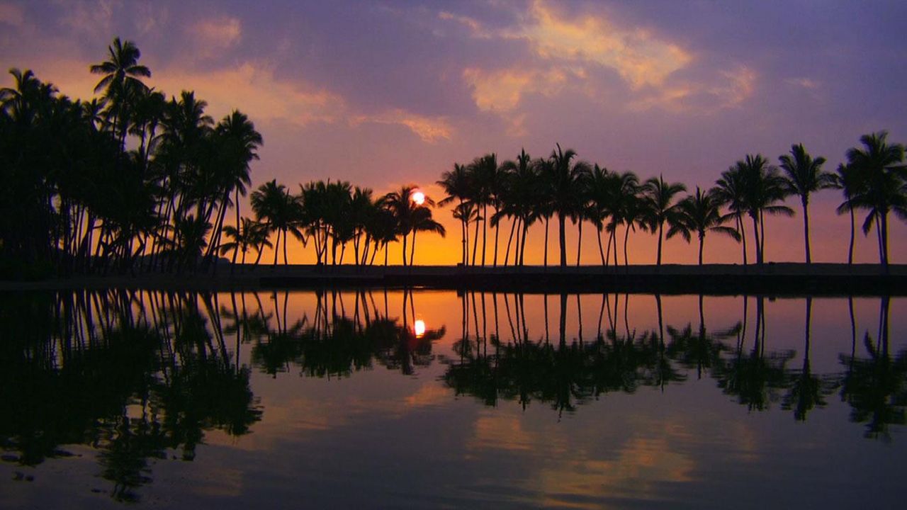 ｢コナ・コーストの夕暮れ｣アメリカ, ハワイ島