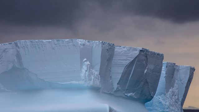 ロス海の氷山, 南極