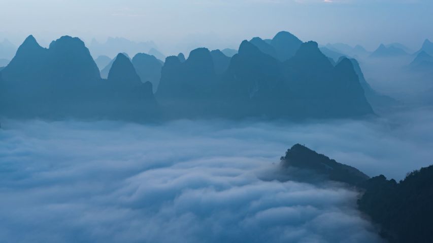 山, 屋外, 空, 自然, 風景, 霧, 背景