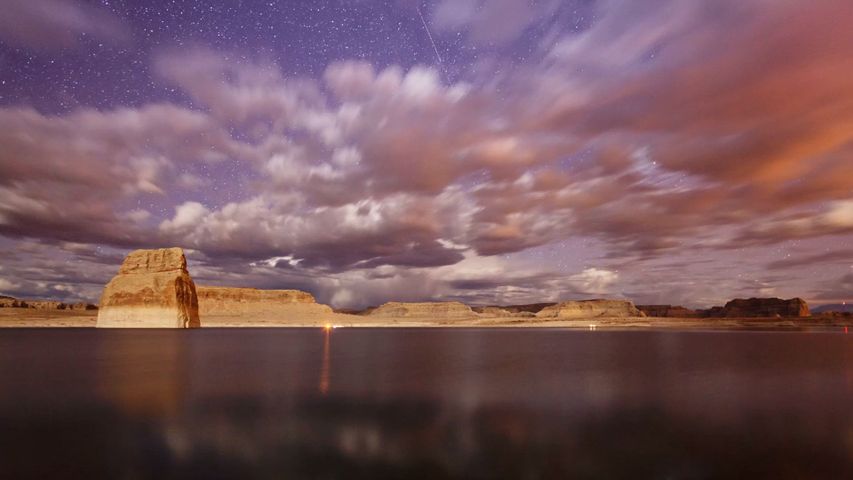 クラウド, 風景, 空, 山, ビーチ, 湖, 水