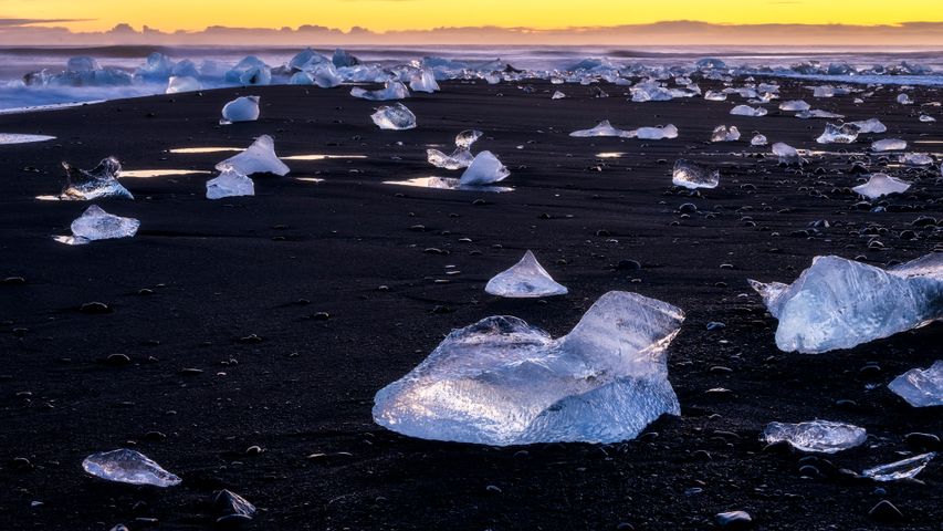 ダイヤモンドビーチ, アイスランド