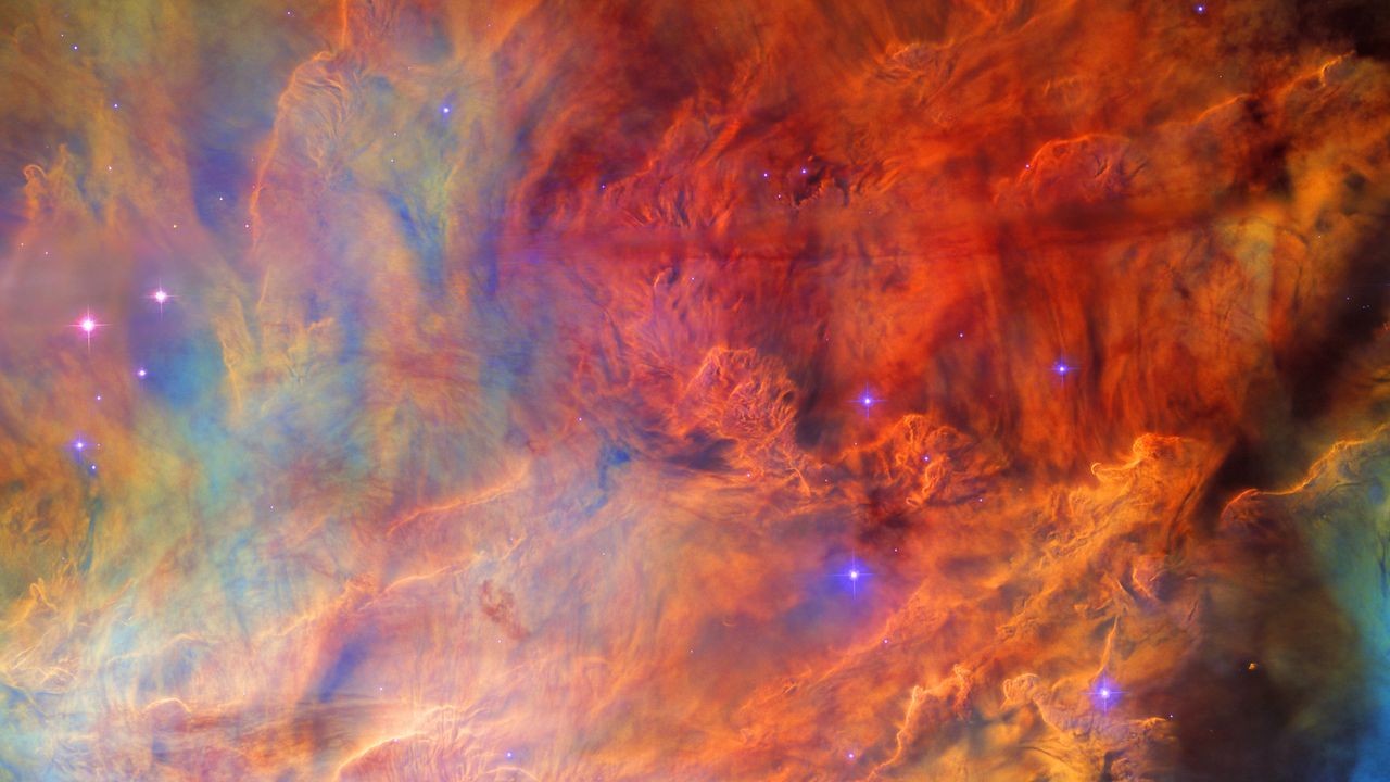 ハッブル宇宙望遠鏡が撮影したラグーン星雲の星間雲