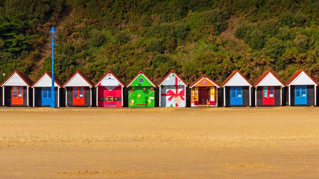 クリスマスのビーチ小屋, イギリス ボーンマス