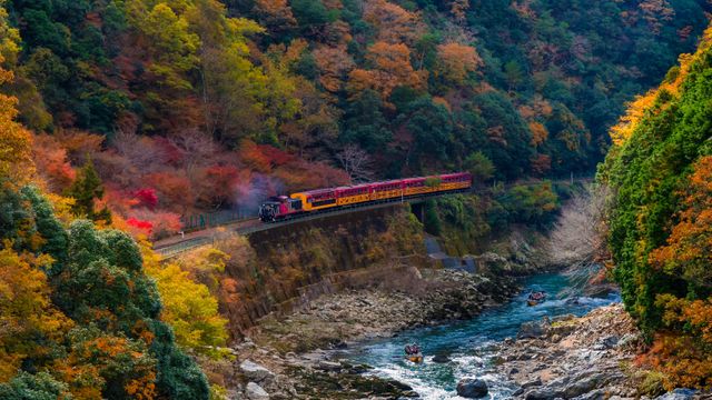 嵯峨野トロッコ列車, 京都府京都市