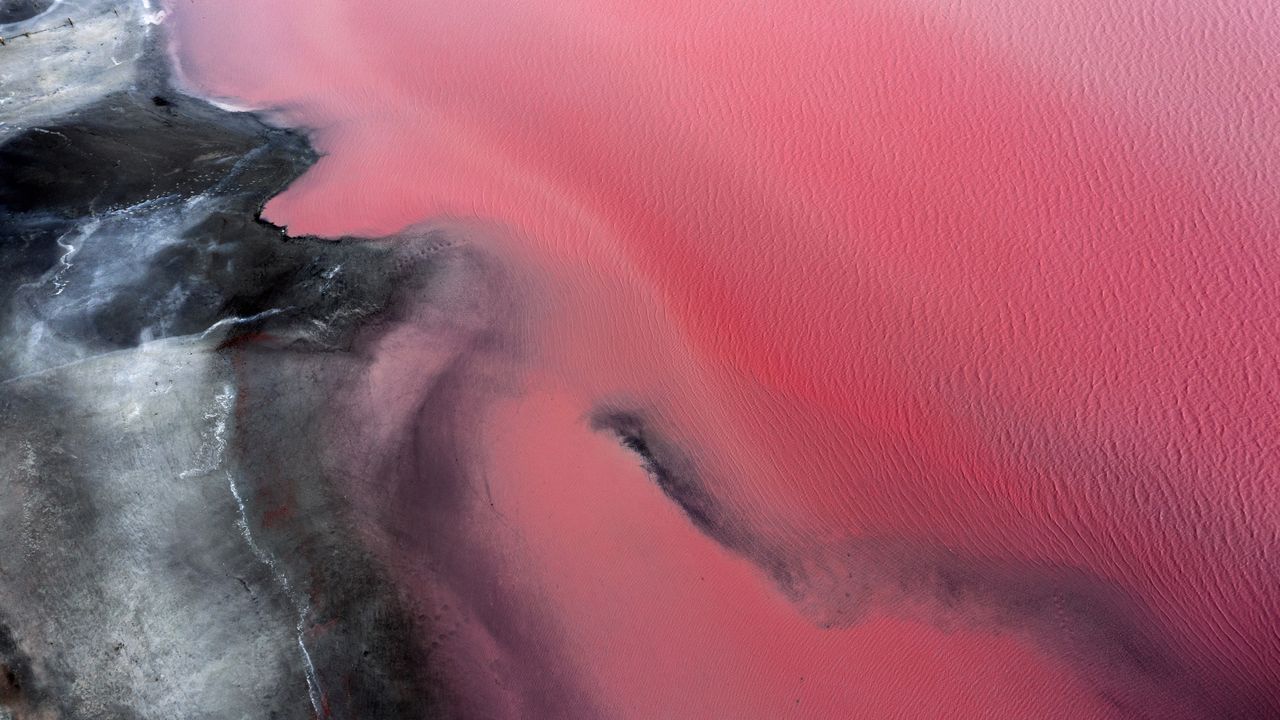 バラ色の塩湖, オーストラリア 西オーストラリア州