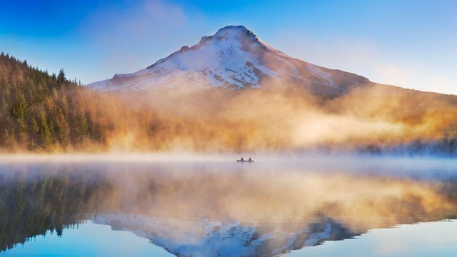 ｢トリリアム湖とフッド山」米国オレゴン州, マウントフッド国立森林