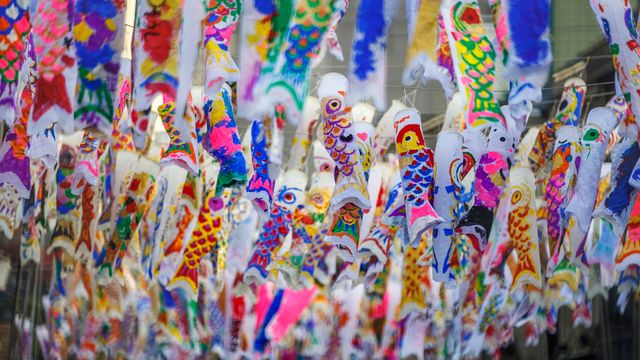 大正浪漫夢通りの鯉のぼり, 埼玉 川越市