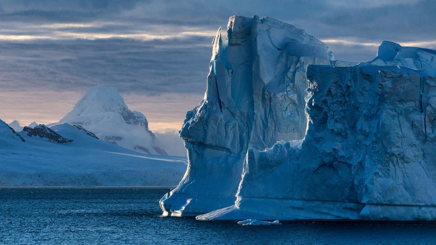 氷山, 南極 クーバービル島沖合