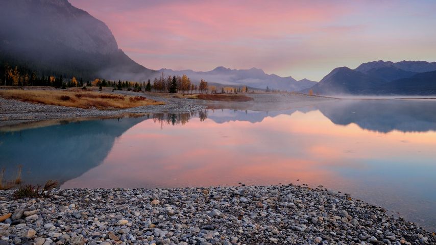 ｢アブラハム湖｣カナダ, アルバータ州