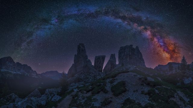 ドロミーティの天の川, イタリア