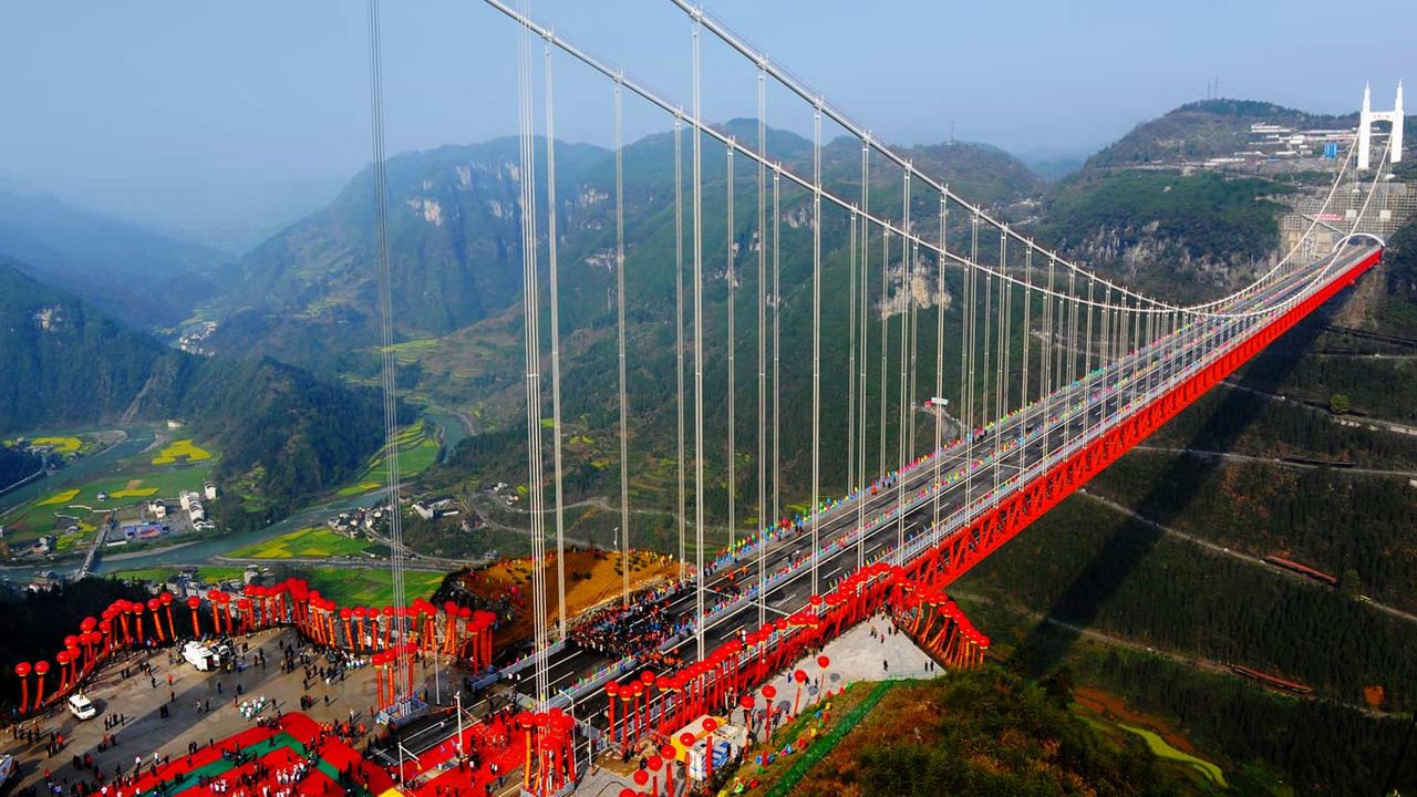 ｢矮寨大橋｣中国, 湖南省