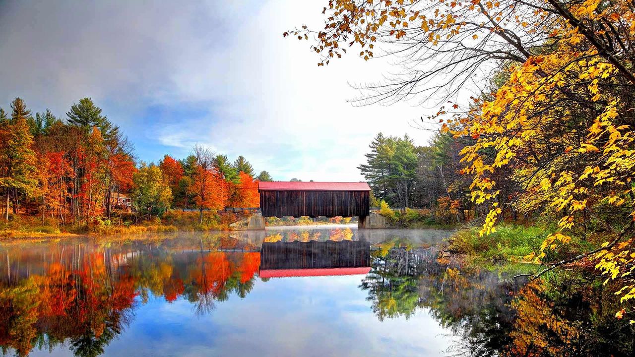 ｢ハンコック・グリーンフィールド橋｣米国ニューハンプシャー州