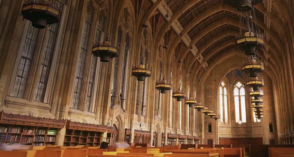 ｢ワシントン大学中央図書館｣アメリカ, ワシントン州, シアトル
