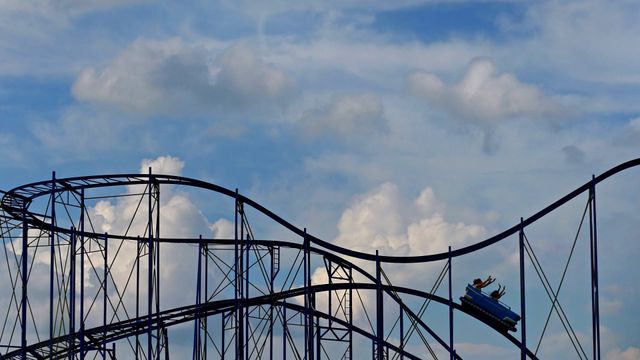 「スカイライン・パークのジェットコースター」ドイツ, バイエルン州