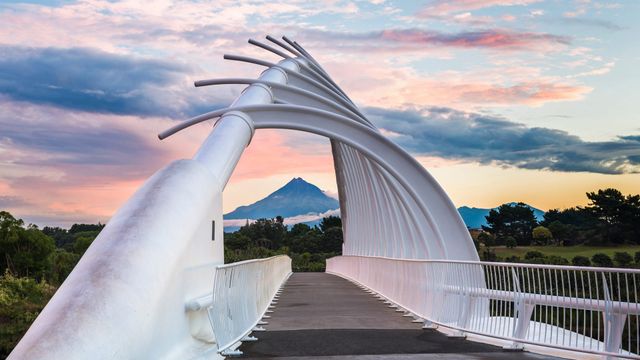 ｢テ・レワレワ橋｣ニュージーランド北島, ニュープリマス 