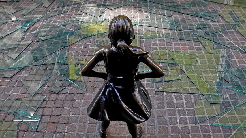 ウォール街の「恐れを知らぬ少女」像, 米国 ニューヨーク市