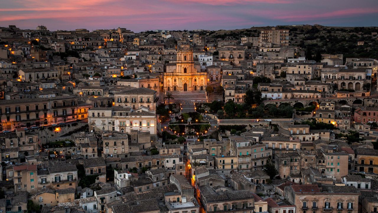 段丘都市, モディカ, イタリア
