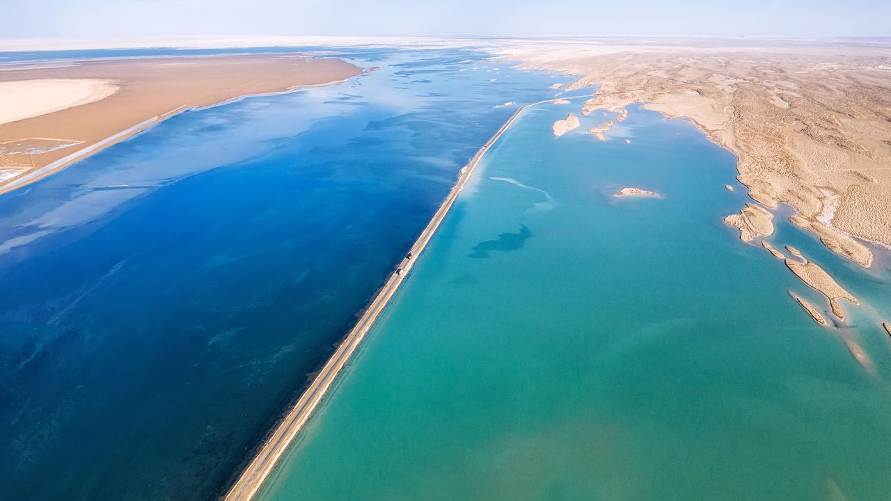西タイジナール湖, 中国
