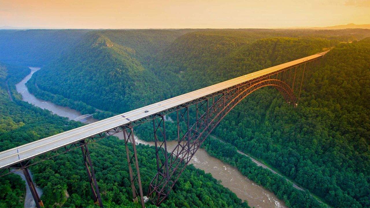 ｢ニュー川渓谷橋｣米国, ウェストバージニア州