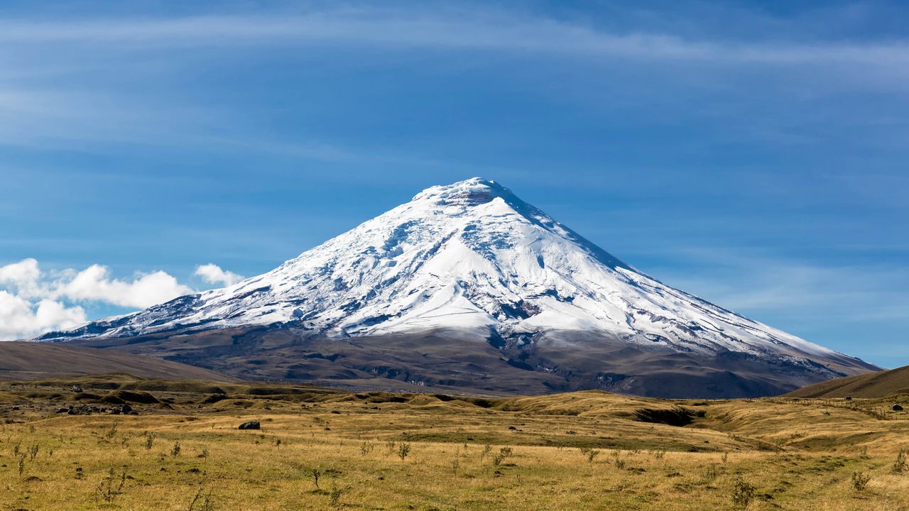 冠雪火山, エクアドル