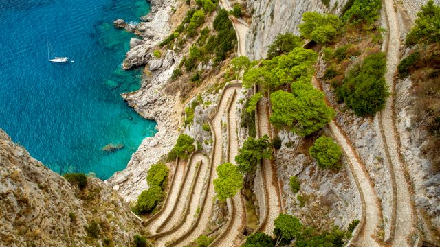 カプリ島のクルップ通り, イタリア