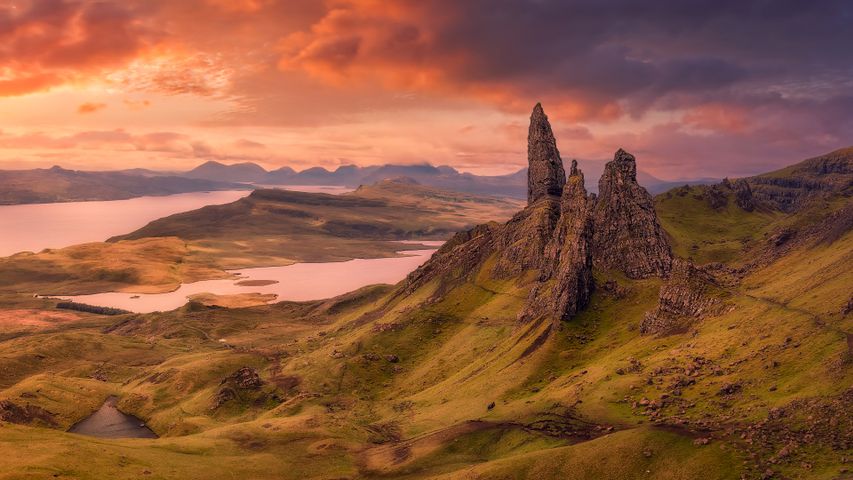 スカイ島の奇岩, イギリス スコットランド